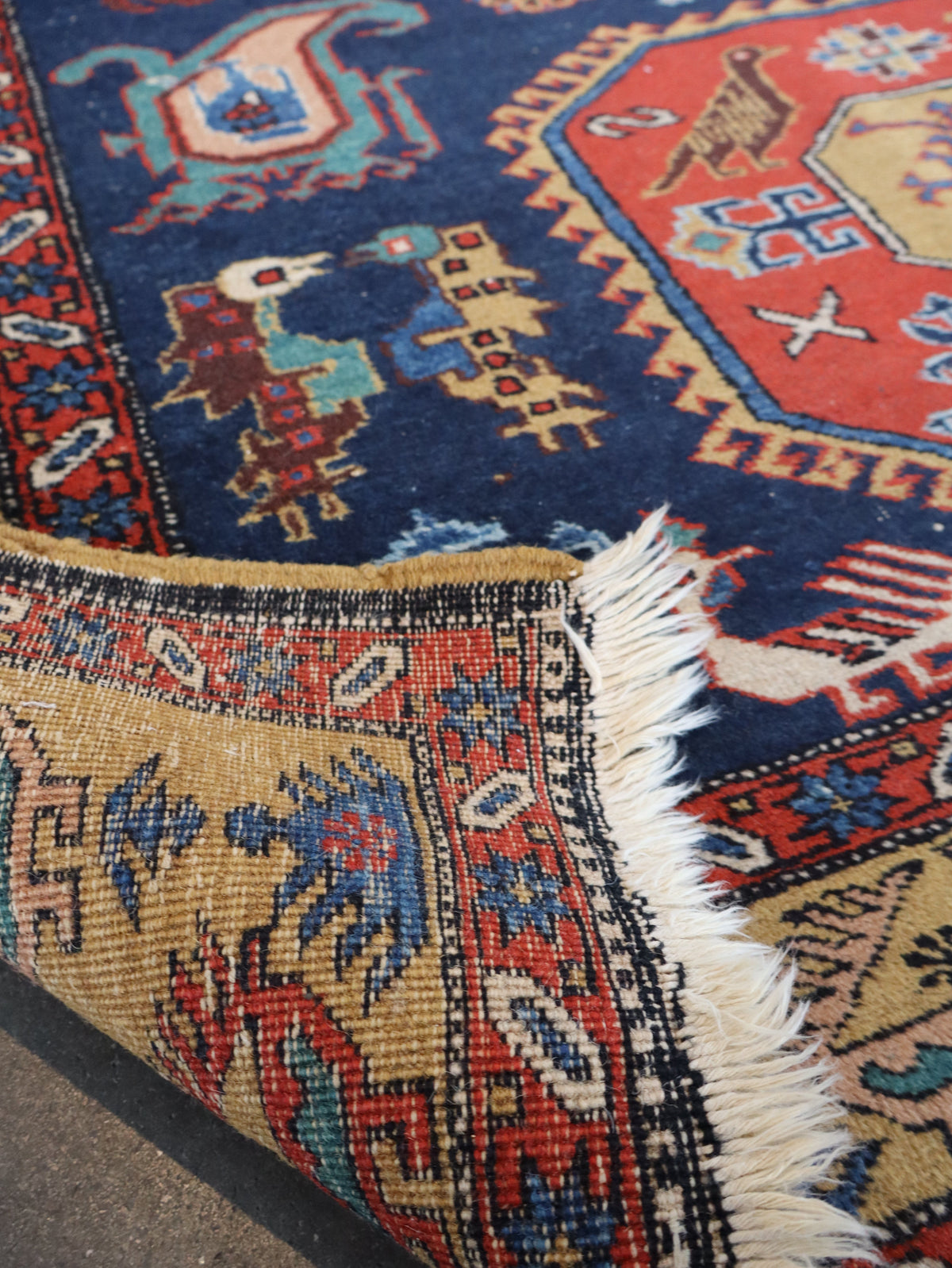 Persian Meshkin Rug | 4' 7"x 6' 9"