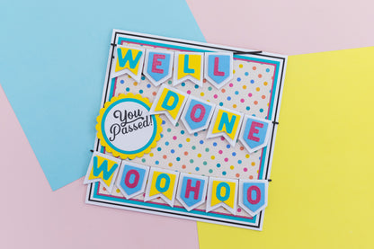 Crafter’s Companion Collection Celebrate Good Times Matrice de découpe métallique - Guirlande de fanions