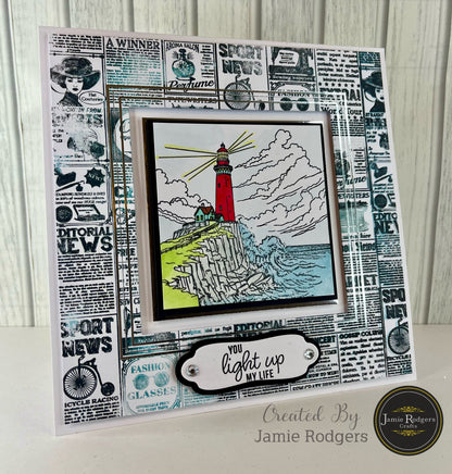 Jamie Rodgers Crafts Lighthouse A6 Clear Stamp Set