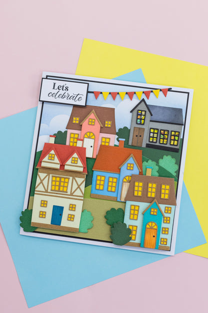Matrice en métal de la collection Celebrate Good Times de Crafter's Companion - Maison