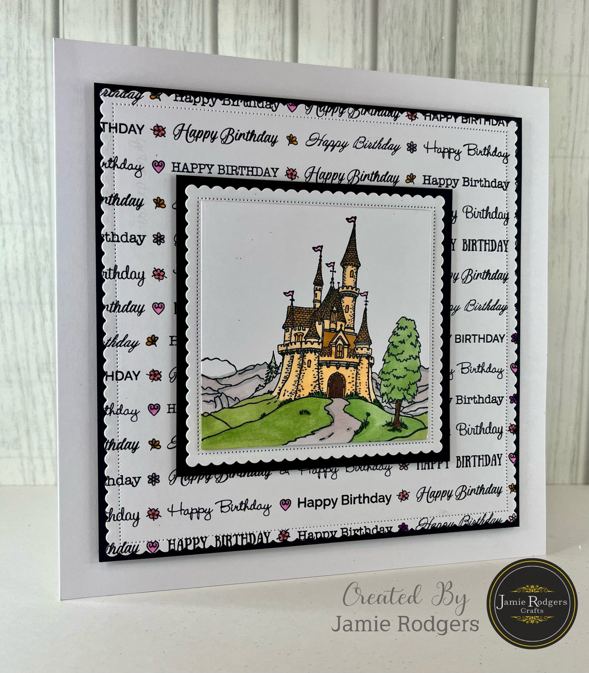 Jamie Rodgers Crafts Happy Birthday DL Clear Stamp Set