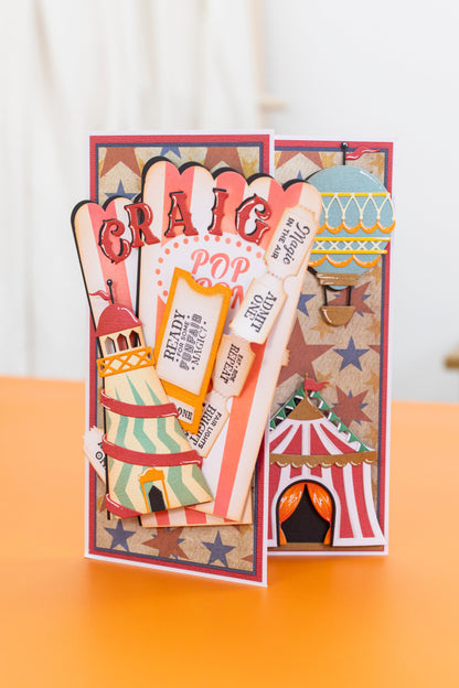Vintage Carnival Metal Die Set - Vintage Hot Air Balloon