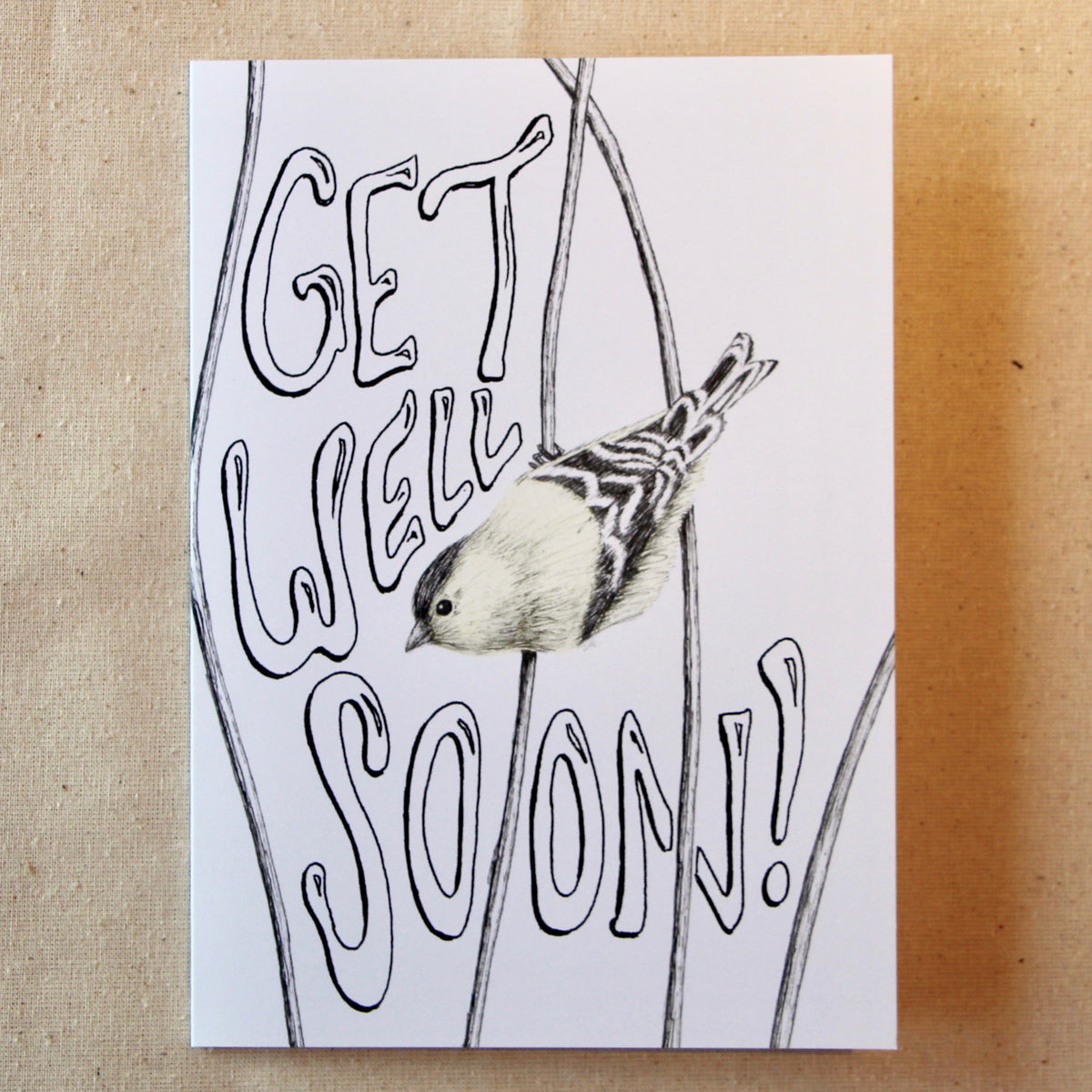 'Get Well Soon' Little Bird Card