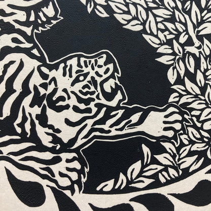 'Tiger' lino print