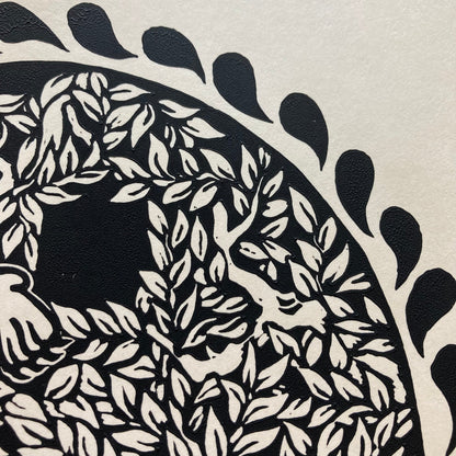 'Tiger' lino print