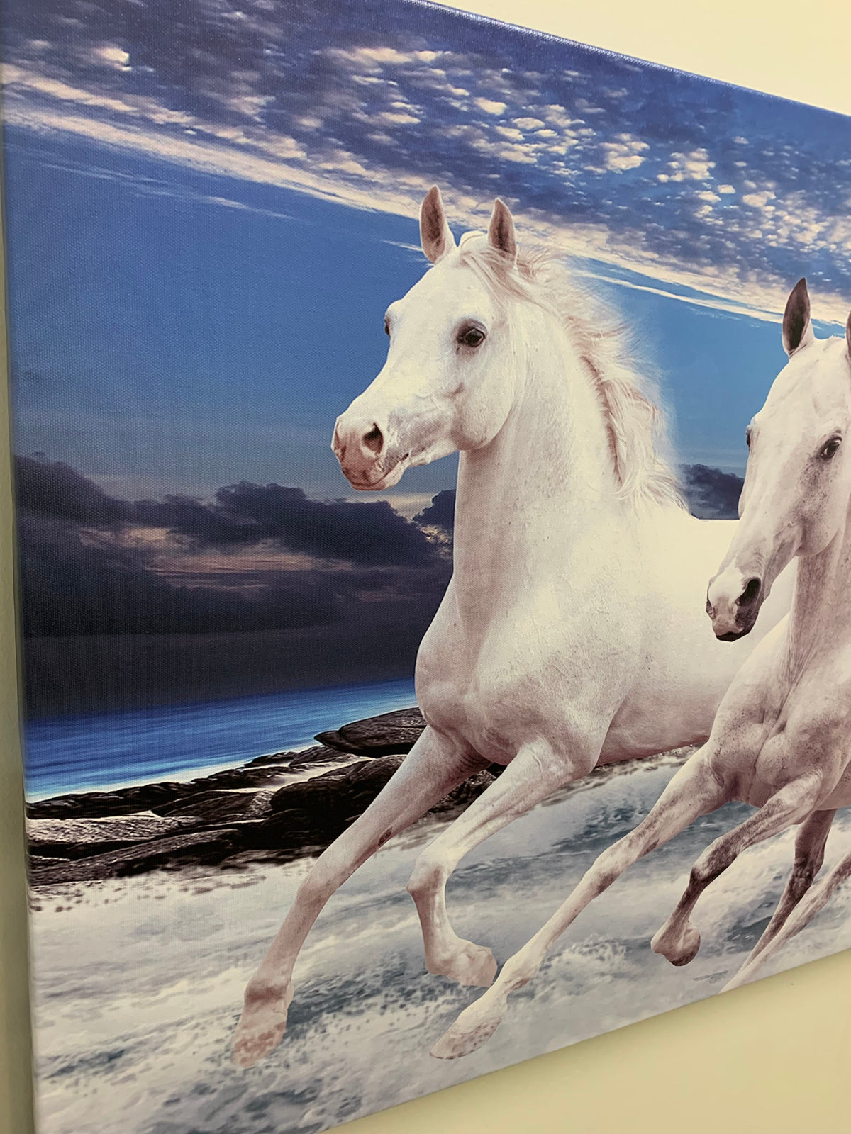 Les 7 chevaux porte-bonheur - Toile imprimée animale - Art mural