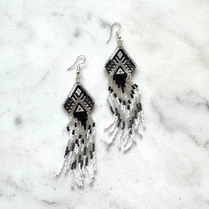 Beaded Aztec Style Earring
