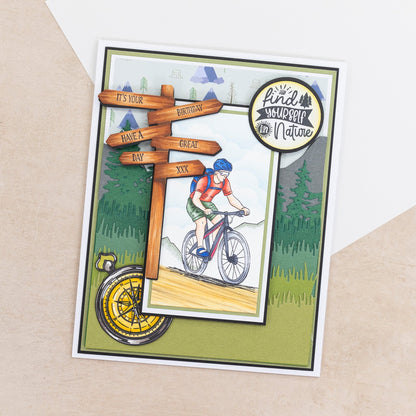 Crafters Companion The Great Outdoors Stamp & Die Set - Wander Lust