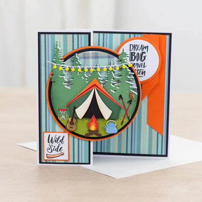 Crafters Companion The Great Outdoors Metal Die Set - Around the Campfire