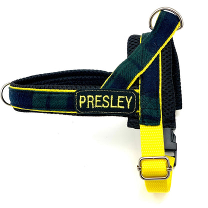 Scotland Tartan One-Click Dog Harness