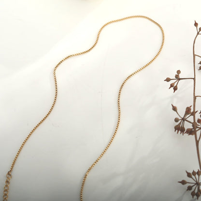 INGA : Collier Mini-Box Chain doré