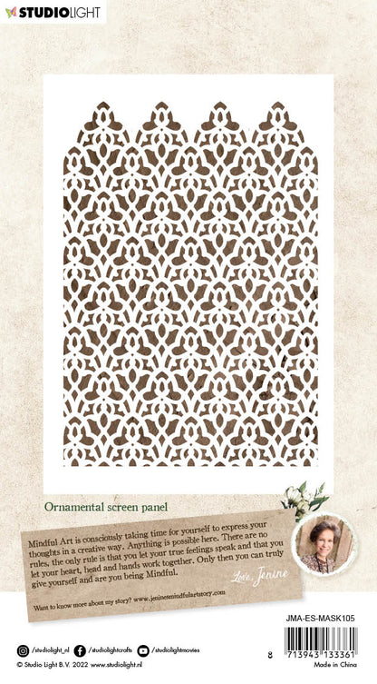 JMA Masque Panneau Paravent Ornemental Essentiels 105x148x1mm 1 pièce n°105