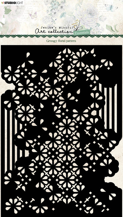 Masque JMA motifs floraux style Grungy 148x210x1mm 1 PC n°78
