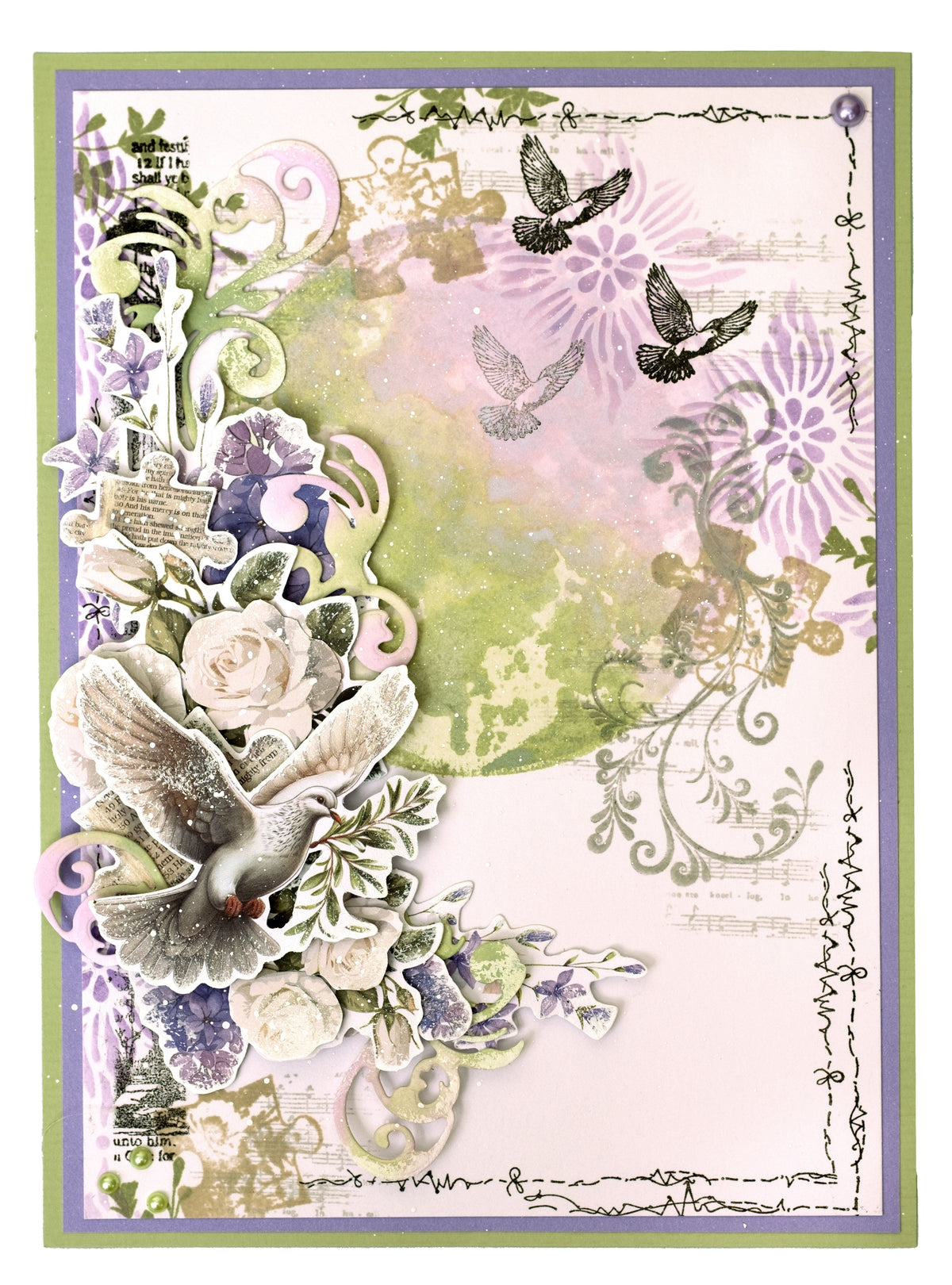 JMA Bloc de papier prédécoupé Éléments en papier Growing & Blooming 20 feuilles