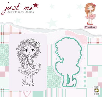 Set de tampons et de matrices Just Me Lady Girl