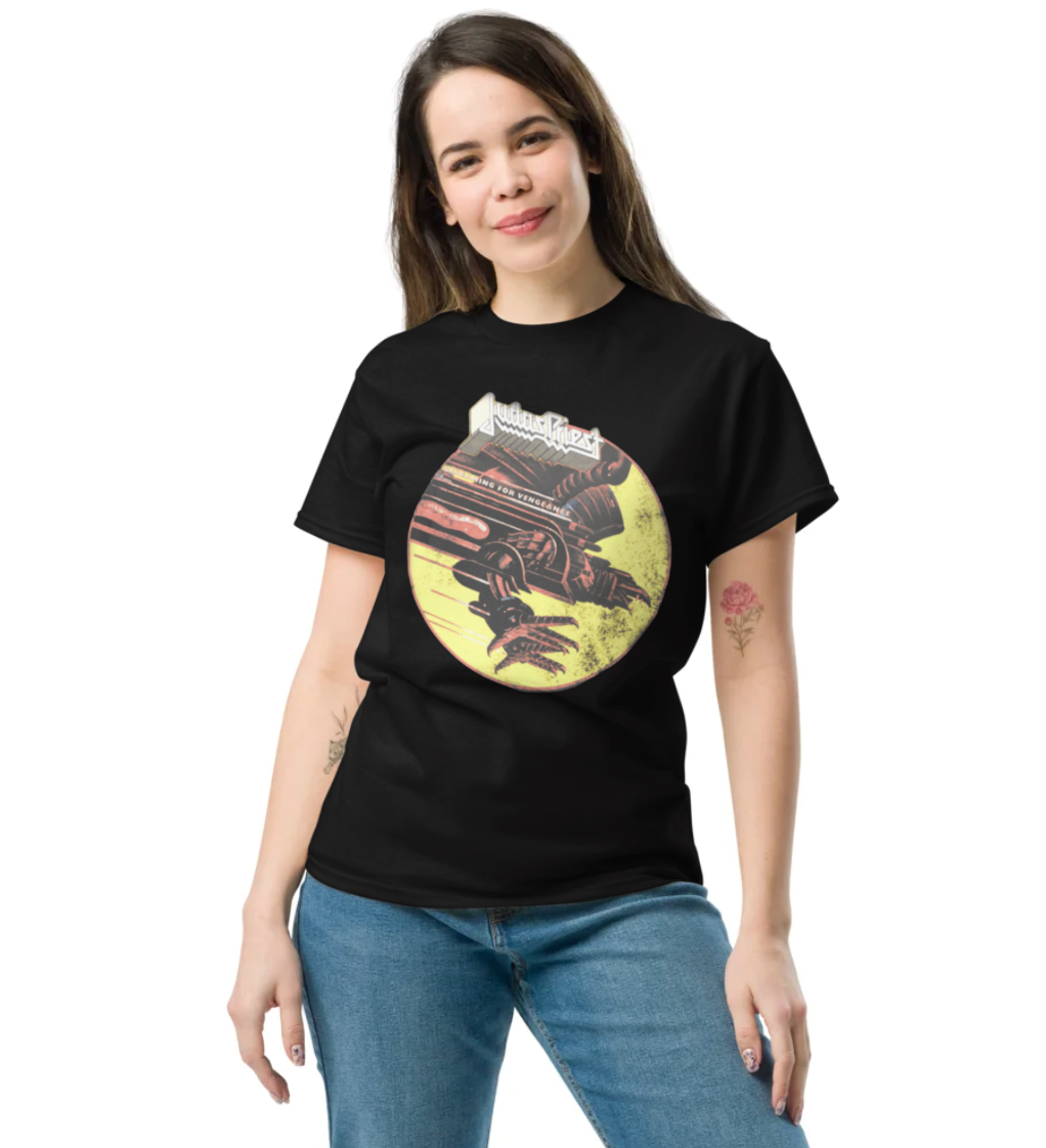 T-Shirt noir Judas Priest Vengeance Anniversaire