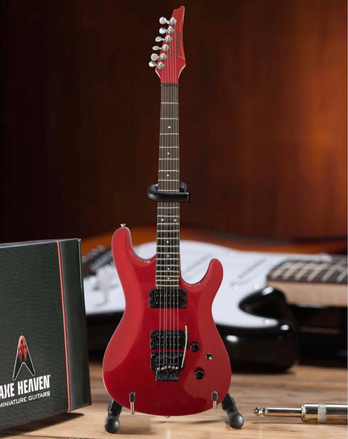 Réplique de guitare miniature Joe Satriani Signature Candy Apple Red