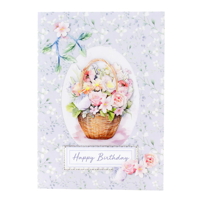 Découpage prédécoupé – Panier floral et couronne (lot de 3)