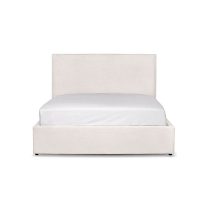 Watkins Platform Tall Headboard Upholstered Storage Bed - Cream