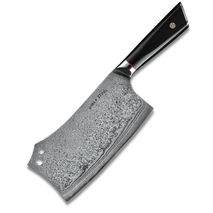 HAGAKURE Y | Chopping Knife 7" Damascus AUS 10 Steel
