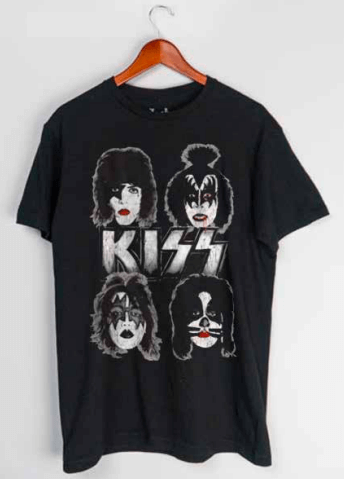 T-shirt noir KISS Dynasty Couverture