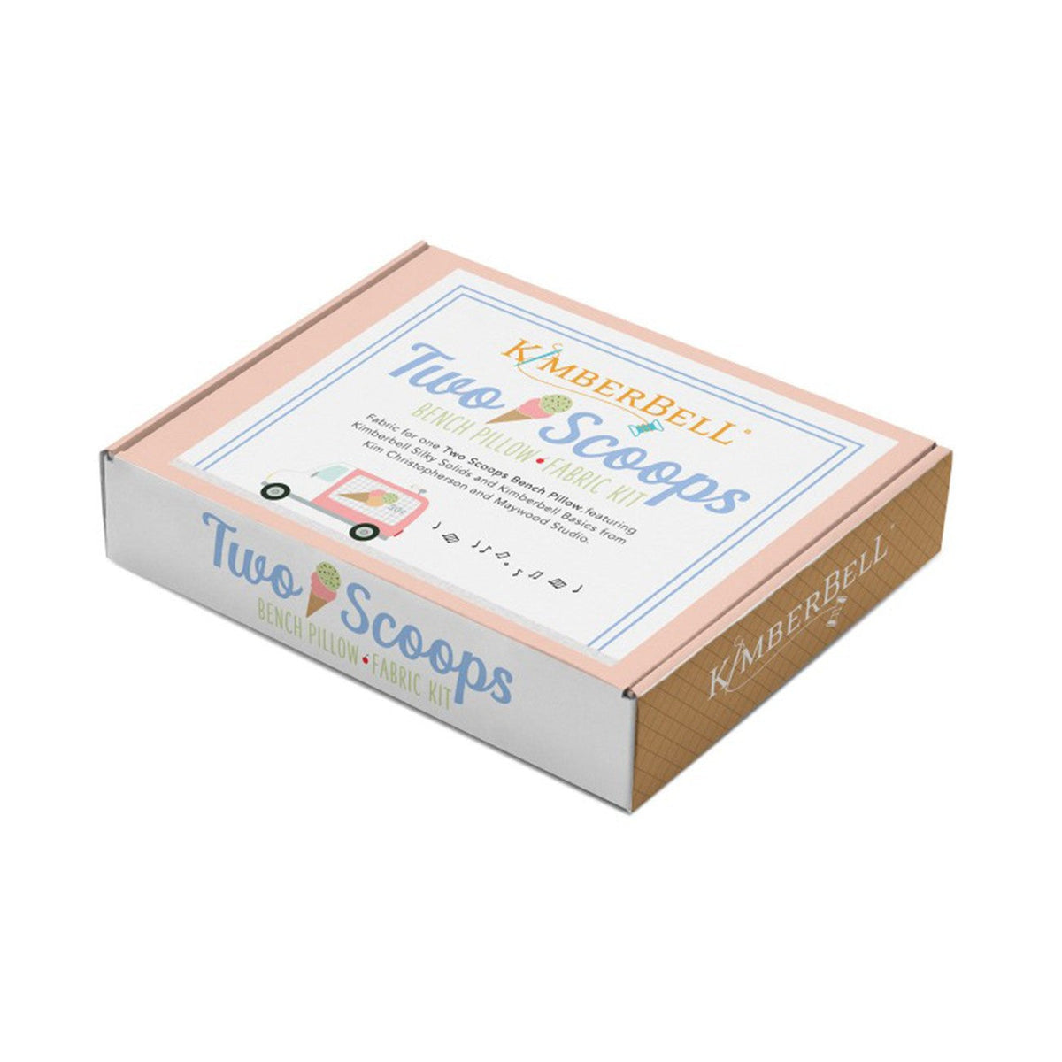Kimberbell Two Scoops Bench Pillow Embroidery CD and Fabric