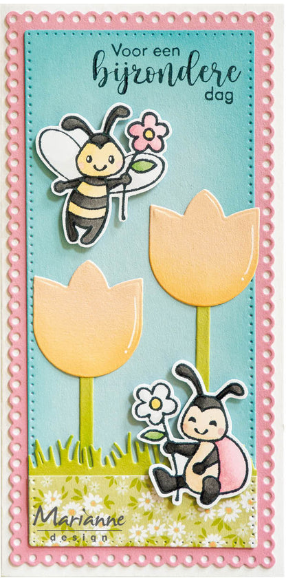 Marianne Design Craftables Matrice de découpe - Fleurs Slimline
