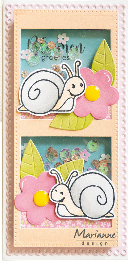 Marianne Design Craftables Matrice de découpe - Fleurs Slimline