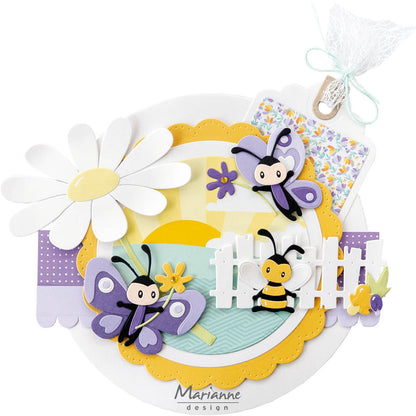 Marianne Design Feuille de découpe A4 - Fonds de printemps d'Eline