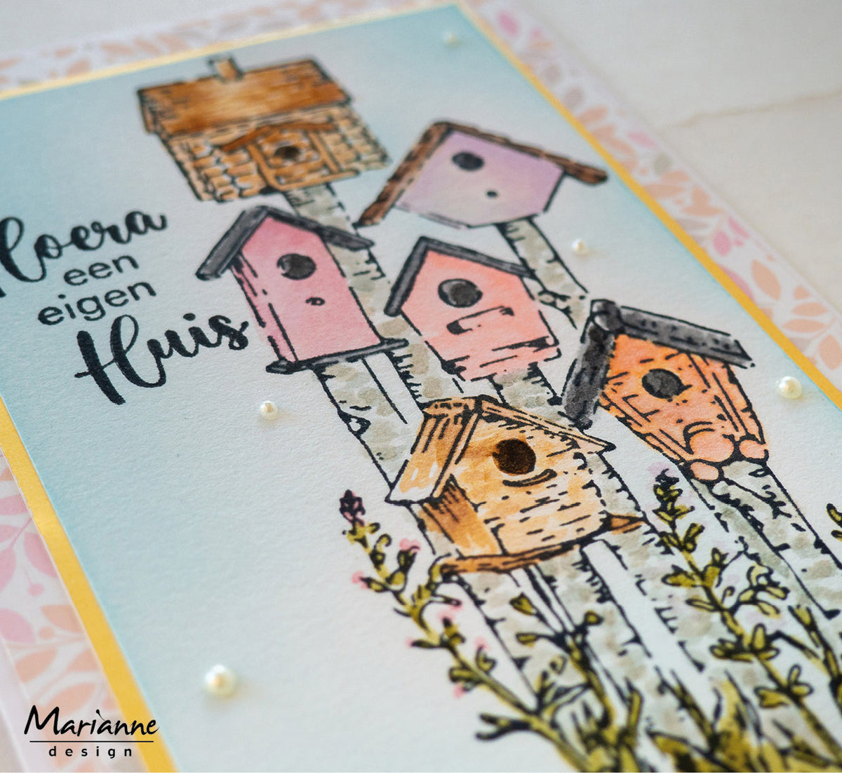 Marianne Design Tampon Transparent - Tiny's Borders - Nichoirs