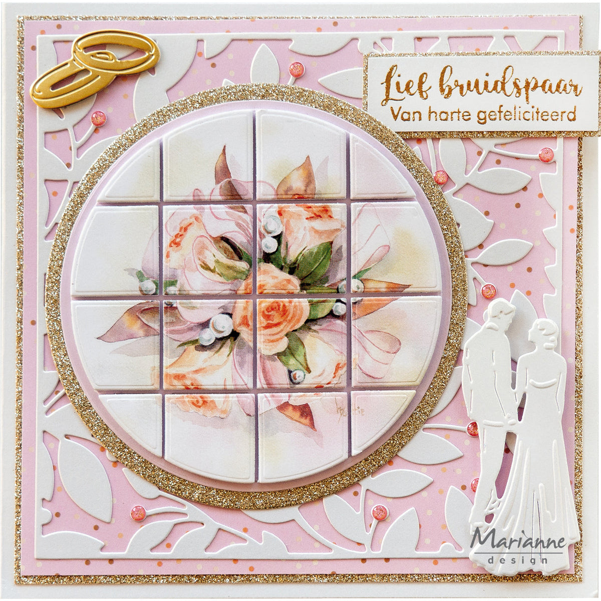 Marianne Design Feuille de découpage A4 - Mattie's Mooiste Bouquets Romantiques