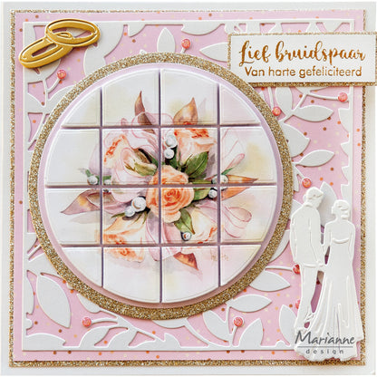 Marianne Design Feuille de découpage A4 - Mattie's Mooiste Bouquets Romantiques