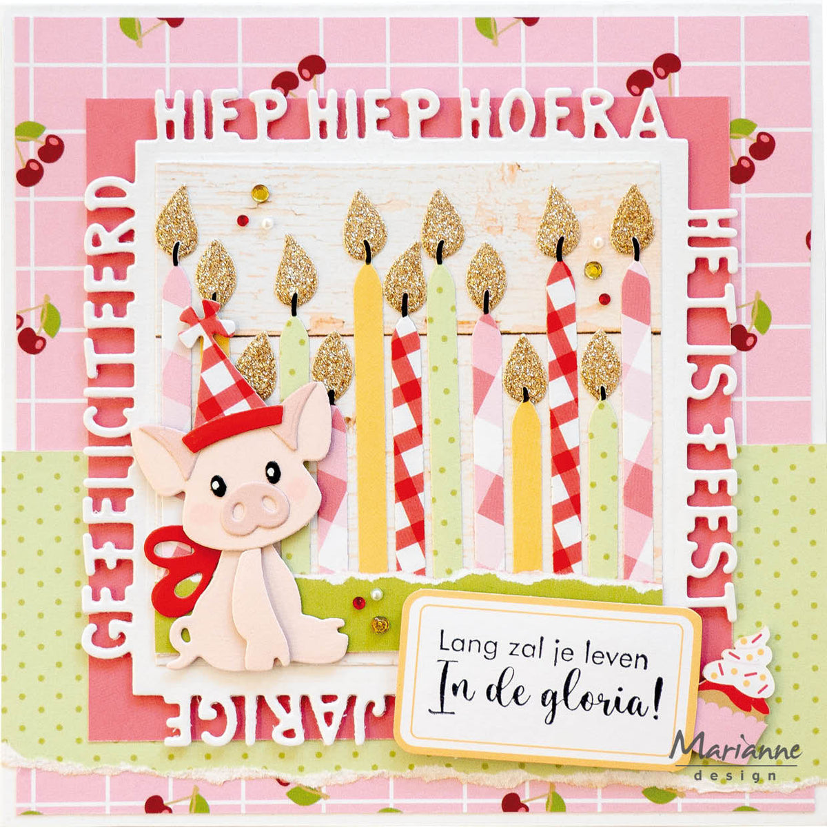 Matrice de découpe Marianne Design Collectables - Famille de cochons d'Eline