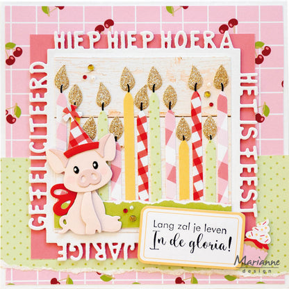 Matrice de découpe Marianne Design Collectables - Famille de cochons d'Eline