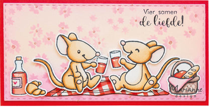 Marianne Design Tampon et Matrices de découpe - Animaux d'Eline - Pique-nique