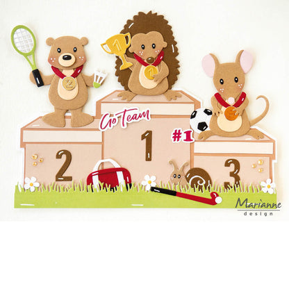 Marianne Design Craft Stencil - Winner's Podium