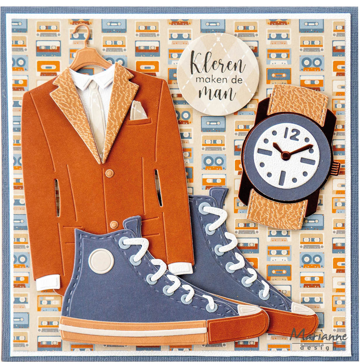 Marianne Design 6x12 Cardstock - Hi Handsome!