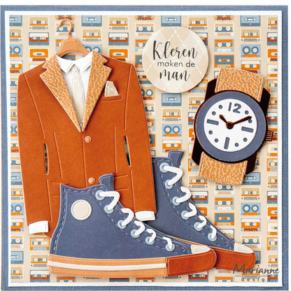 Marianne Design 6x12 Cardstock - Hi Handsome!