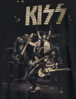 T-shirt noir KISS Discharge