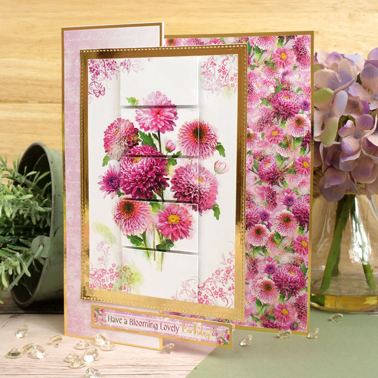 Un arc-en-ciel de fleurs, inserts et papiers