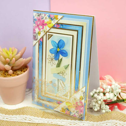 Acétate Luxe Estampé Fleurs Séchées