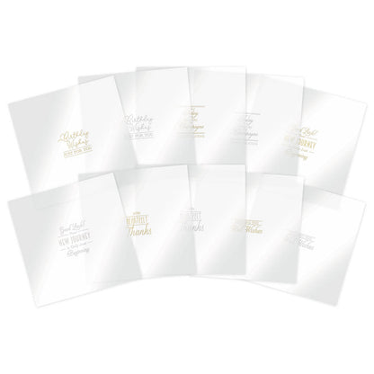 Luxury Foiled Acetate Sentiment Sheets