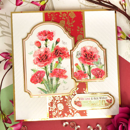 Un arc-en-ciel de fleurs Edge-To-Edge Adorable Scorable Cardstock