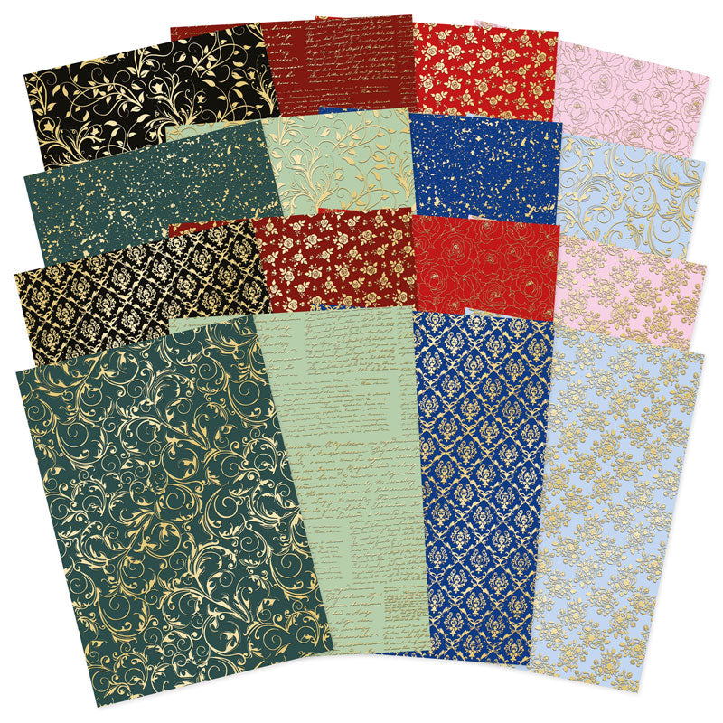 Bloc de papier cartonné Les Fleurs Éternelles (motif bord à bord)