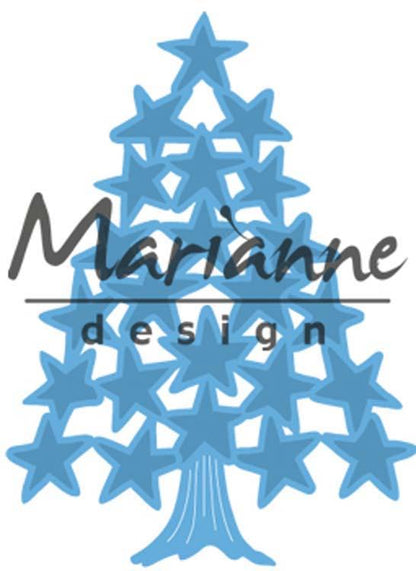 Marianne Design Matrices de découpe Thinlits Sapin de Noël avec étoiles