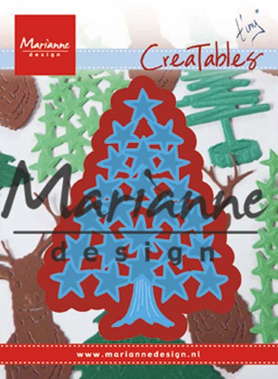 Marianne Design Matrices de découpe Thinlits Sapin de Noël avec étoiles