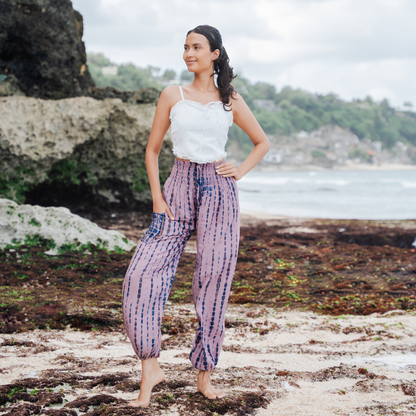 Pantalon Bali Tie Dye Os Simple - Rose