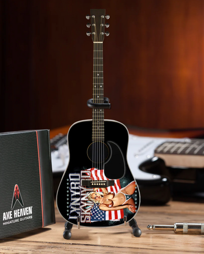 Mini-guitare acoustique hommage aux USA Lynyrd Skynyrd