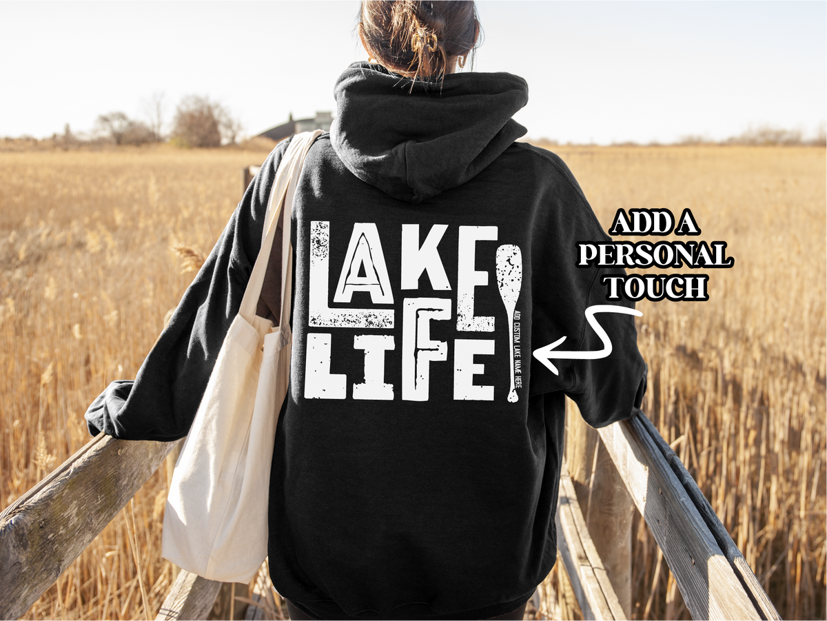 Sweat à capuche personnalisé pour la vie au lac | Vêtements d'été