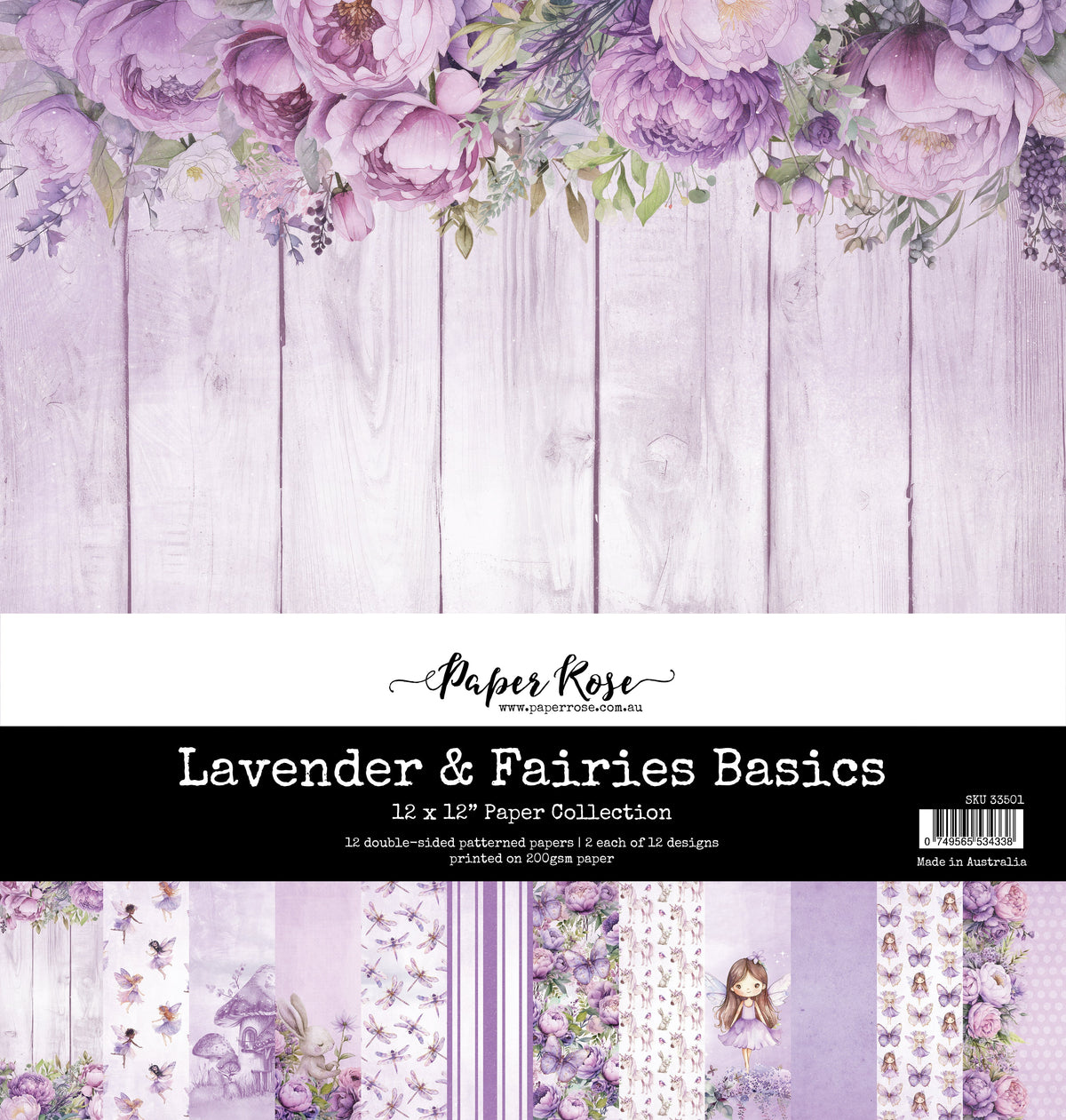 Collection de Papiers 30x30 Lavande & Fées Les Bases 33501